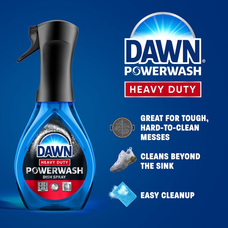 Dawn Powerwash Heavy Duty Dish Spray All-Purpose Cleaner and Degreaser, 64oz, 1 Starter Kit + 3 Refill - Image 3