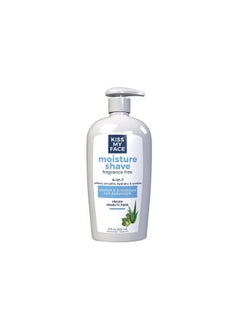 Kiss My face Moisture Shave 11 Ounce Fragrancefree 4In1 Pump 11 Fl Oz (Pack Of 3)  - Image 1