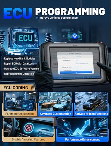 XTOOL IP919 PRO V2.0 ECU Programming Scan Tool, Topology Mapping OBD2 Scanner, 4000+ Bidirectional Test, 51+ Reset, Upgrade of D9S PRO, Automotive ADAS Scanner for Car, FCA/CAN FD/DoIP - Image 3