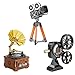 Brihappen 3 in 1 Vintage Model Building Set for Adults Teens 14 Retro Phonograph Projector Camera Collectible and Display Model Home Office Decor Creative Birthday Gifts 705 Pieces - Image 2