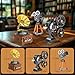 Brihappen 3 in 1 Vintage Model Building Set for Adults Teens 14 Retro Phonograph Projector Camera Collectible and Display Model Home Office Decor Creative Birthday Gifts 705 Pieces - Image 4