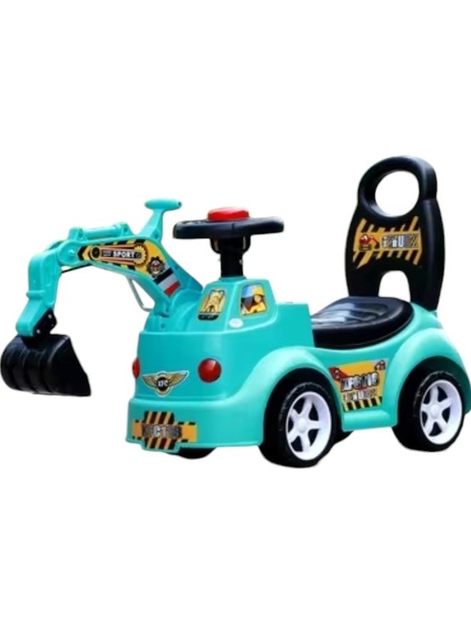 Toy Box Ride On Toy Push Car For Kids JCB Crane Toy For Kids With Horn Best Activity Toy For Indoor & Outdoor - Image 1