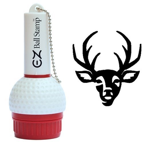 EZBallStamp Golf Ball Stamp Marker (Black Deer)