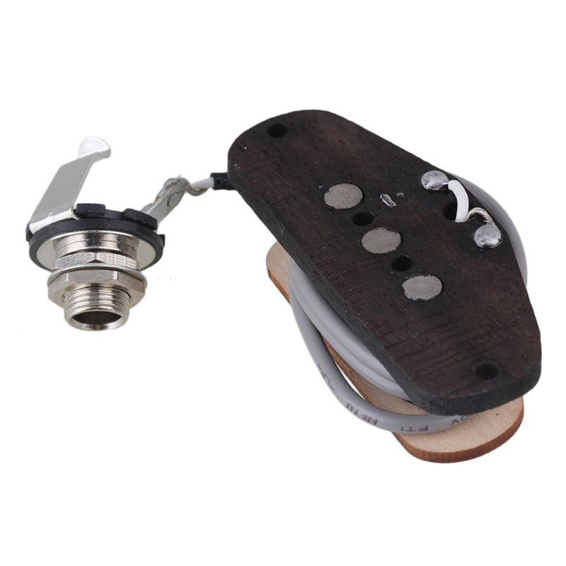 lovermusic Wooden Hole Dia 6.35mm 3 String Guitar Pickup,Electric Cigar Box Guitar Pickup Guitar Replacement Parts - Image 2