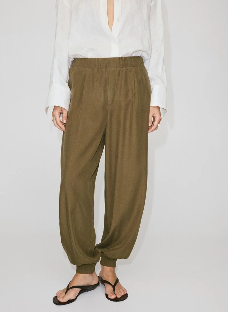 مانجو Baggy Lyocell Pants