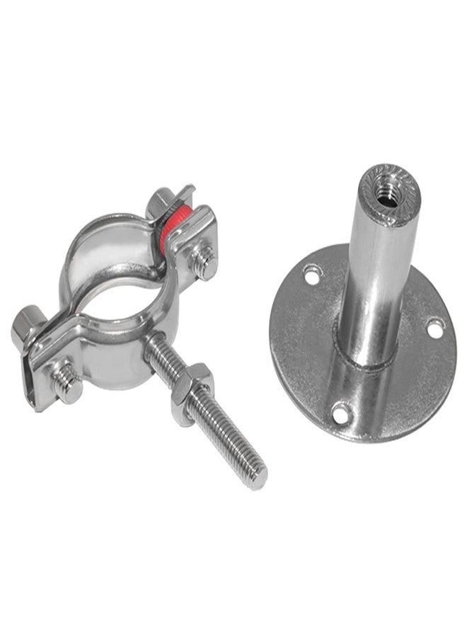Beduan 2 Inch Stainless Steel Pipe Support Wall Ceiling Mount Pipe Strap Clamp Adjustable Pipe Bracket Holder for PVC Metal Water Pipe Tube Fitting (Range 51-57mm) - Image 4