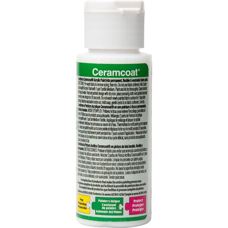 Delta Creative Ceramcoat Textile Medium Delta 2oz, 2 ounce - Image 2