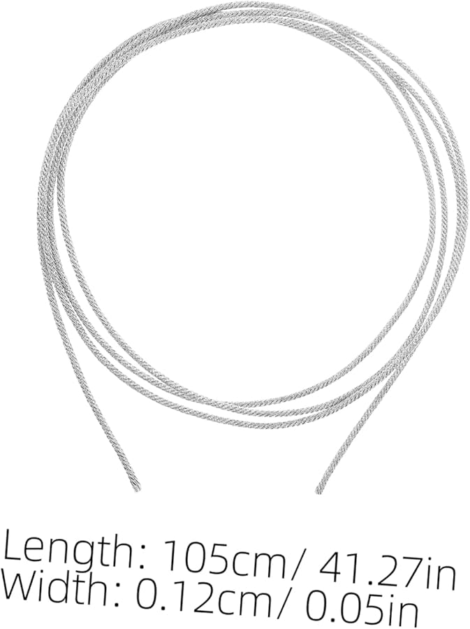 Silver Braided High Temperature Speaker Wire Cable 1m for Car Home Theater Alarm Systems - Image 3