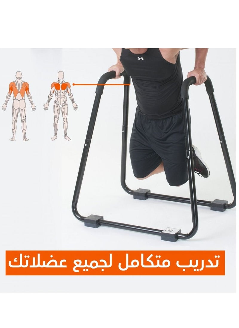 تشامب كت - ديب بار DP-200 حامل ضغط لتمارين اللياقة البدنية مع مقبض اسفنجي وقدرة تحمل 340 كغم - Image 1
