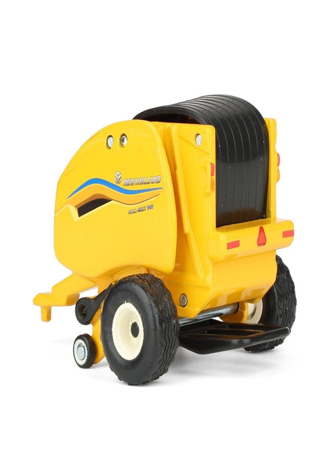 إرتل مكبس بالات القش الدائري ERTL 1/64 نيو هولاند 561 ذو الحزام الدوار مع 6 بالات قش دائرية 61018 - Image 4