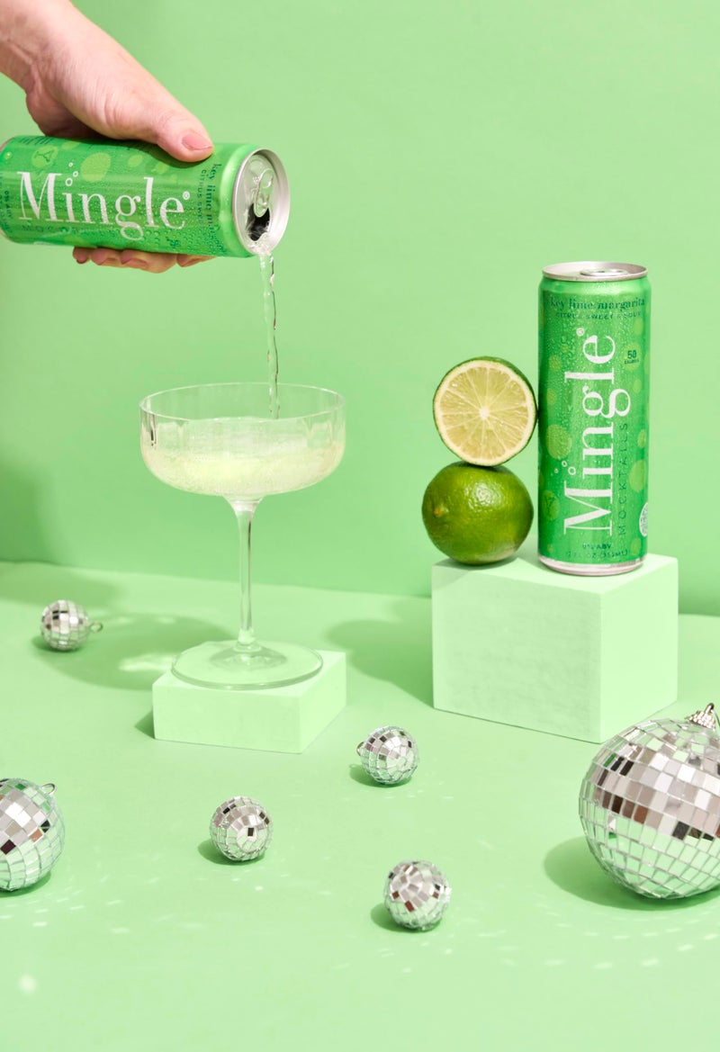 Mingle Mocktails Non Alcoholic Cocktails - Key Lime Margarita, 12 OZ Can, (Pack of 12) - Image 3