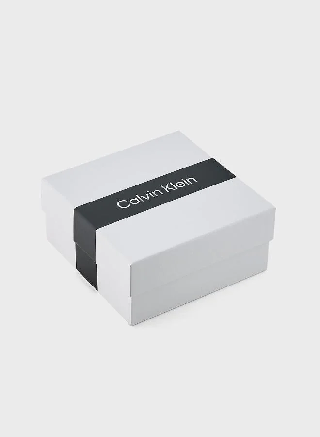 CALVIN KLEIN  Sculptural Bubbles Collection Open Bangle Bracelet For Women In Stainless Steel - 35000786 for Women | Best Price UAE