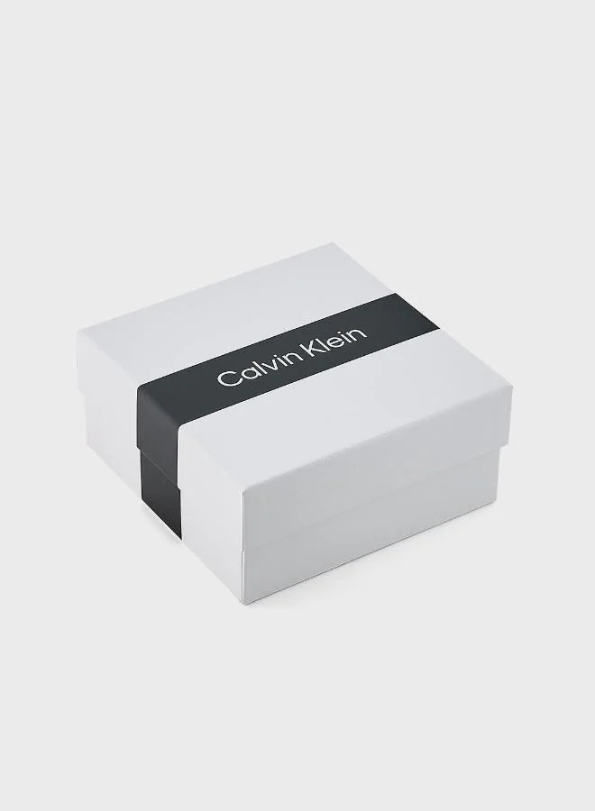 Calvin Klein  Sculptural Bubbles Collection Open Bangle Bracelet For Women In Stainless Steel - 35000786 for Women | Best Price UAE