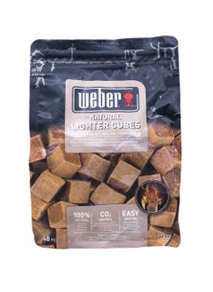Weber Weber Natural Brown Lighter Cubes  - Image 1