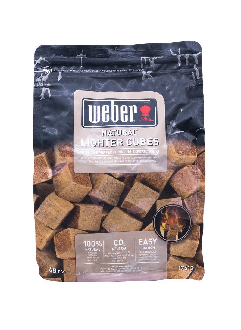 Weber Weber Natural Brown Lighter Cubes  - Image 1