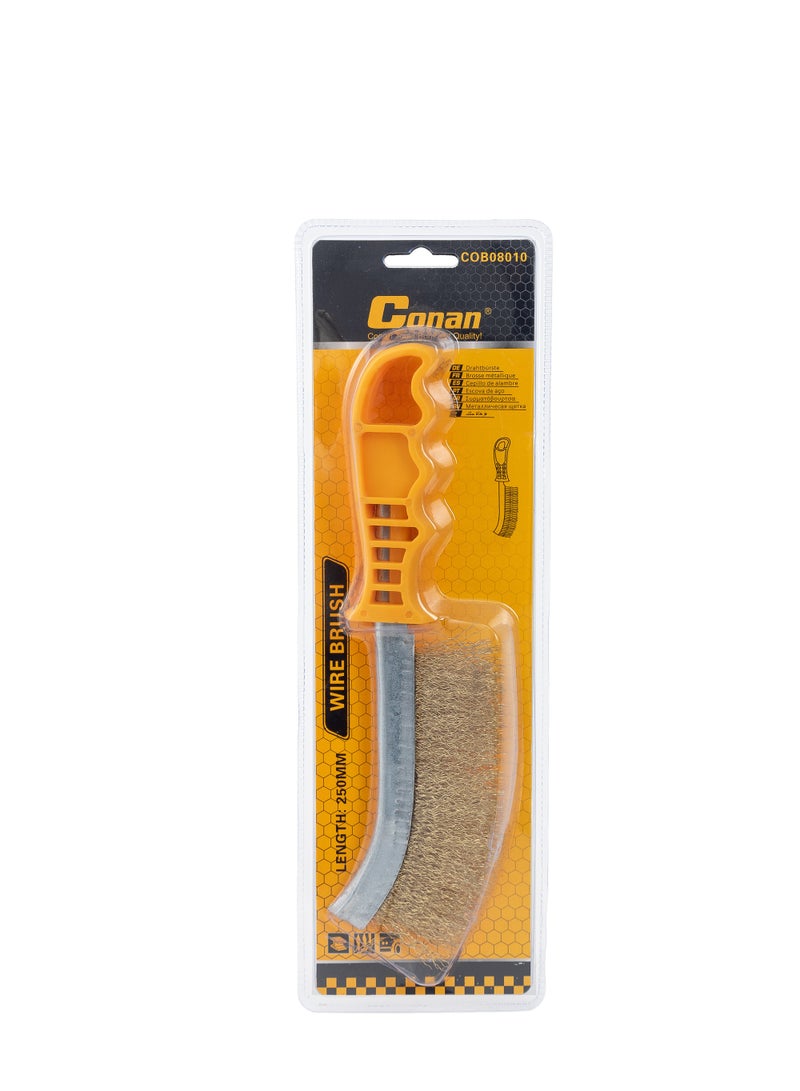 Conan Wire Hand Brush – 250mm Heavy-Duty Cleaning Tool with Ergonomic Handle