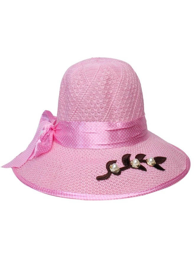 BAAL Sun Protection Fedora Hat for Beach/Travelling Use for Girls and Women (Multi-Coloured M1) - Image 1