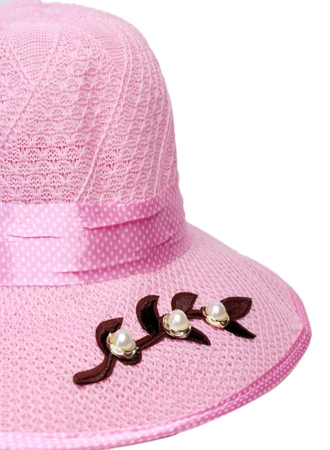 BAAL Sun Protection Fedora Hat for Beach/Travelling Use for Girls and Women (Multi-Coloured M1) - Image 4