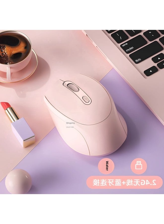 Business Lenovo Game Mouse Founder For Office E-sports Genuine Goods Notebook Notebook Computer Official Wireless Bluetooth-Specification:Battery Version—vitality Pink Qingying 2.4g Wireless Version★Silent Button Qingying—official Standard  - Image 4