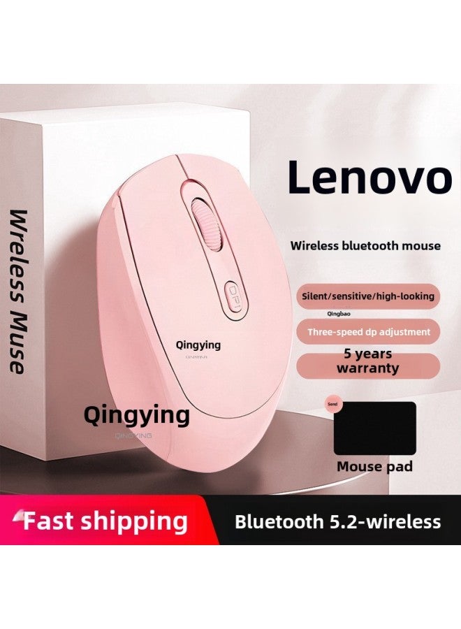 Business Lenovo Game Mouse Founder For Office E-sports Genuine Goods Notebook Notebook Computer Official Wireless Bluetooth-Specification:Battery Version—vitality Pink Qingying 2.4g Wireless Version★Silent Button Qingying—official Standard  - Image 2