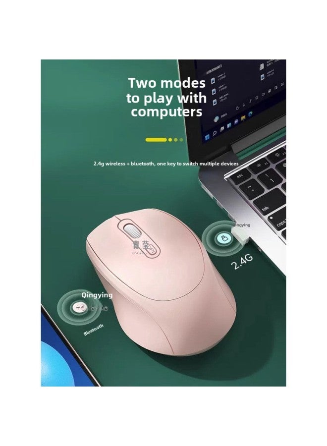 Business Lenovo Game Mouse Founder For Office E-sports Genuine Goods Notebook Notebook Computer Official Wireless Bluetooth-Specification:Battery Version—vitality Pink Qingying 2.4g Wireless Version★Silent Button Qingying—official Standard  - Image 3