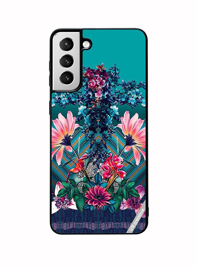 VR CREATIVE Protective Case Cover For Samsung Galaxy S22 5G Flower Design Multicolour - Image 1