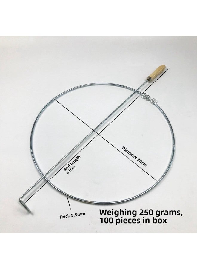 Solid Rolling Hoop 38cm50cm Push Hoop Traditional Nostalgic Toy Hoop Kidsren's Outdoor Kindergarten Rolling Hoop-Specifications:38 Rolling Iron Ring  - Image 1