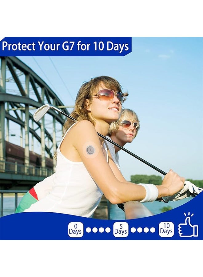 إم إكس إن 30Pcs G7 Adhesive Patches, G7 Adhesive Patches waterproof, Transparent CGM Protection Tape 10 Days Long Stay Free Latex-Free Breathable Sweat-proo Hypoallergenic (باللغة الألمانية) - Image 5