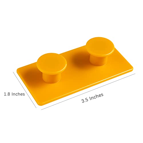 OULIGET Plastic Creative Adhesive Coat Hook,4 Pieces Interesting Hook for Coat, Scarf, Hat, Towel,Key, Bag, Utility Hook for Wall Hanging Decorations,4 Colors. - Image 2