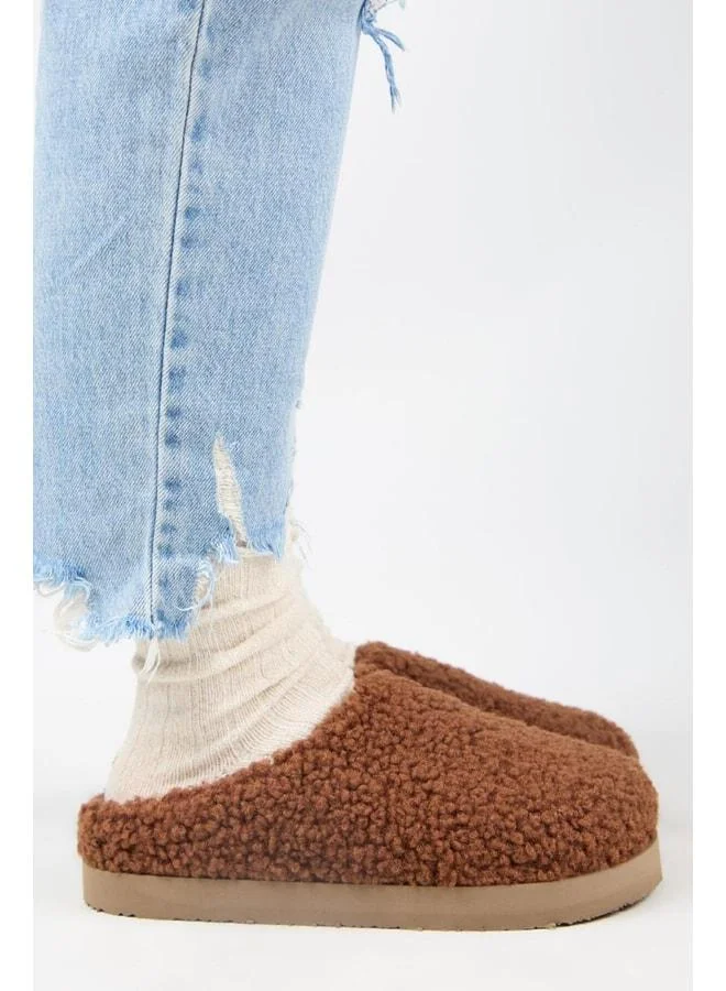 (Orlina) Women’s Tedy Sabo Platform Coffee Slippers.