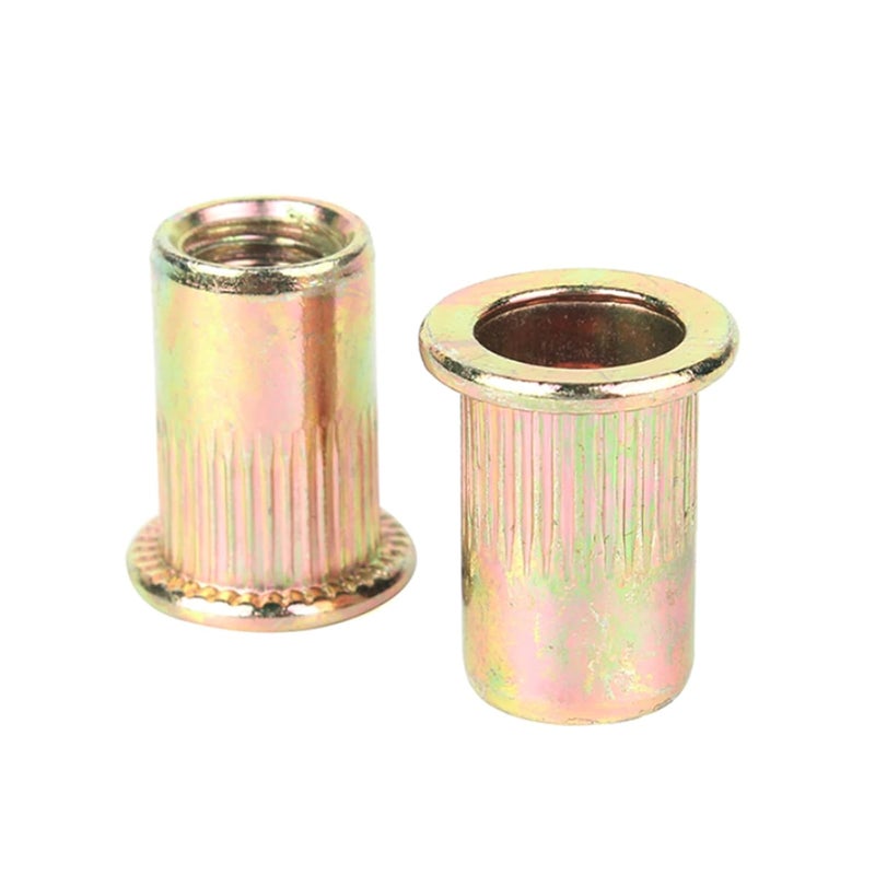 Instockbolts صواميل ريفيت #8-32 مطلية بالزنك من الفولاذ الكربوني، 100 قطعة - Image 2