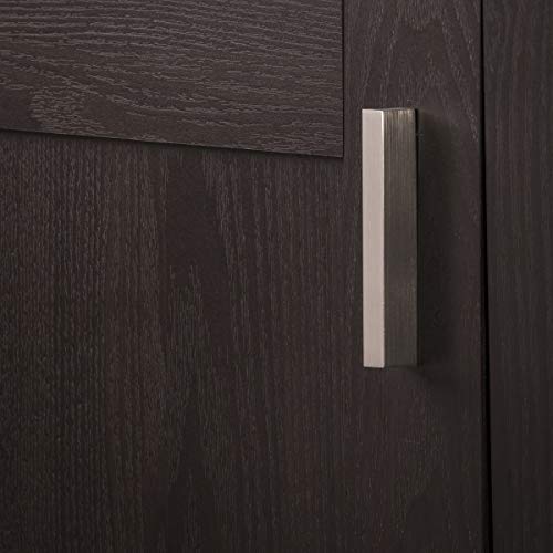 Hickory Hardware 1 Pack Solid Core Kitchen Cabinet Pulls, Luxury Cabinet Handles, Hardware for Doors & Dresser Drawers, 3 Inch Hole Center, Toasted Nickel, Streamline Collection - Image 3