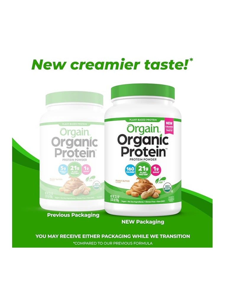 Orgain Vegan Protein Powder, Peanut Butter - 21g Plant Based Protein, Gluten Free, Dairy Free, Lactose Free, Soy Free, No Sugar Added, Kosher, For Smoothies & Shakes - 2.03lb - Image 3