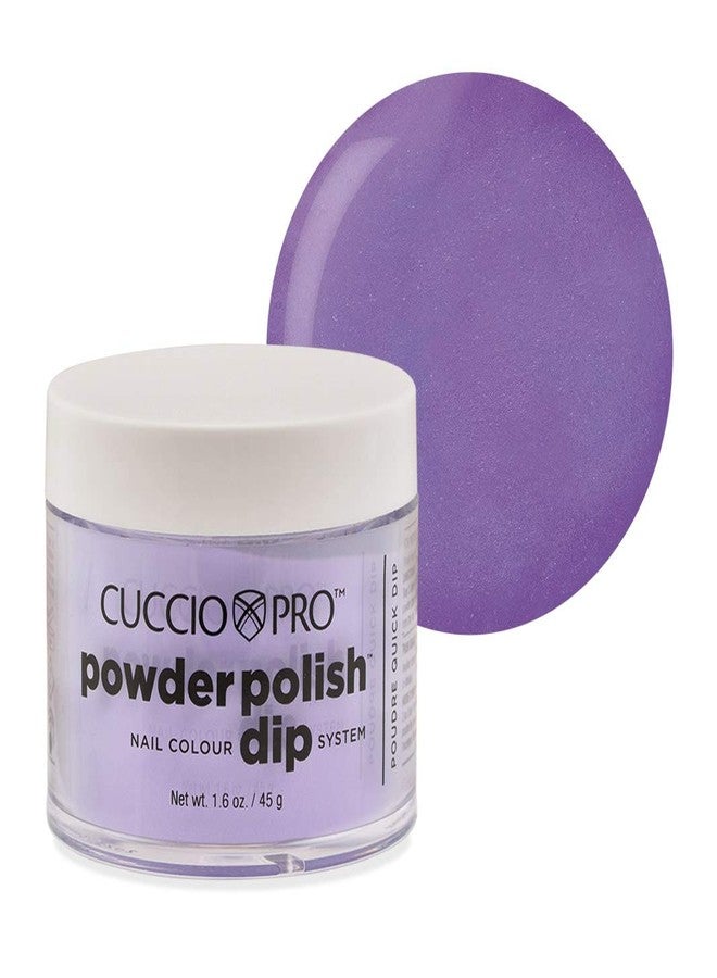 Cuccio Powder Polish - Dip Acrylic Nail Colour Dip System - 45g (1.6 oz) Dipping Powder - Pastel Purple