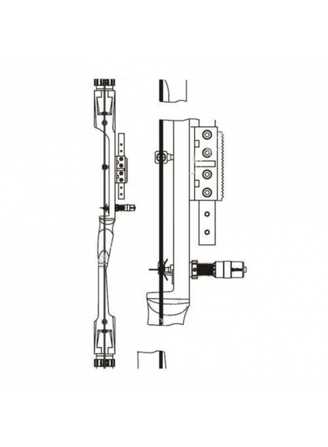 AMEYXGS Recurve Bow Limbs Center Line Adjustment Module Calibration Detector Recurve Bow Limb Gauges Black Center Shot Alignment  - Image 3