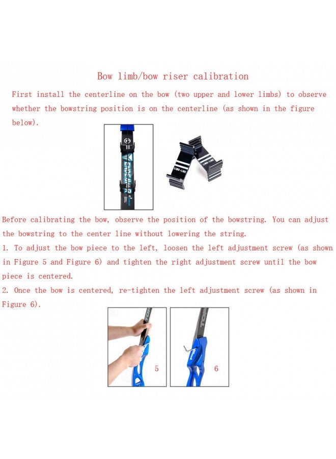 AMEYXGS Recurve Bow Limbs Center Line Adjustment Module Calibration Detector Recurve Bow Limb Gauges Black Center Shot Alignment  - Image 2