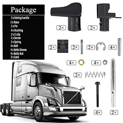 CULMKARI Chassis Fuel Tank Fairing Handle Kit Fits for 2004-2017 Volvo VN VNL 85125440 20745996 20745997 20727160 20727161 20745991 20745994 990929 20546204 - Image 4