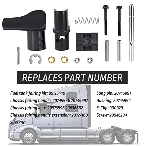CULMKARI Chassis Fuel Tank Fairing Handle Kit Fits for 2004-2017 Volvo VN VNL 85125440 20745996 20745997 20727160 20727161 20745991 20745994 990929 20546204 - Image 3