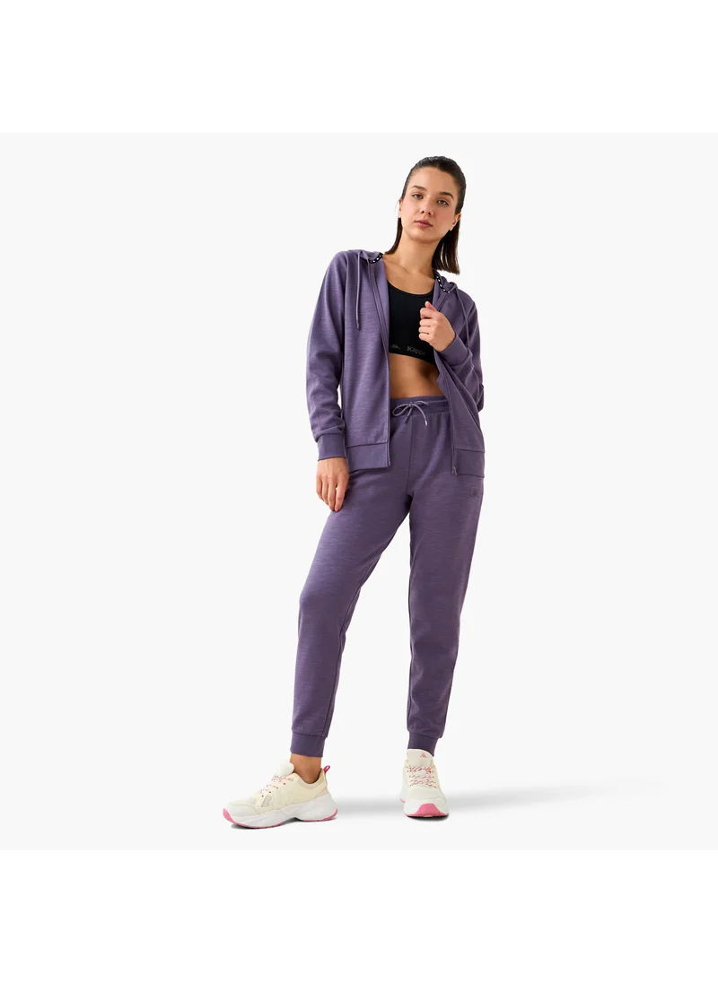 Kappa Kappa Logo Detail Joggers with Drawstring Closure