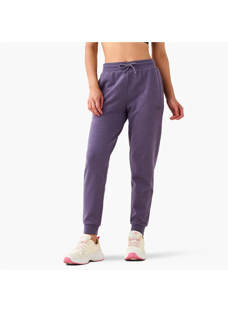 Kappa Kappa Logo Detail Joggers with Drawstring Closure