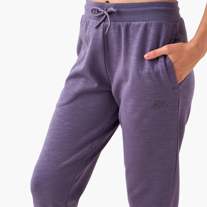 Kappa Kappa Logo Detail Joggers with Drawstring Closure