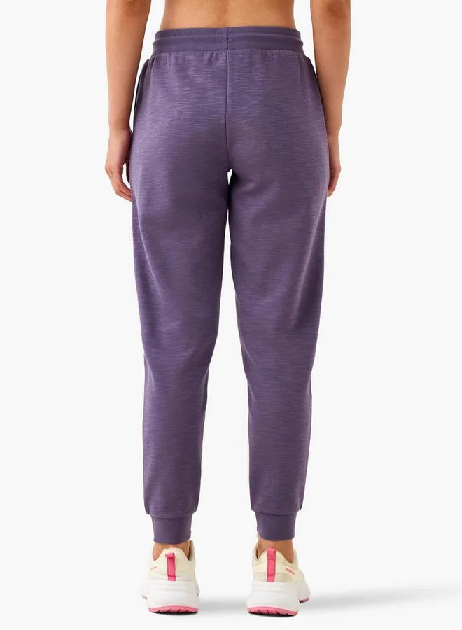 Kappa Kappa Logo Detail Joggers with Drawstring Closure
