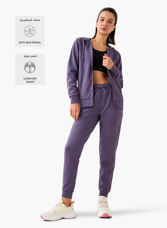 Kappa Logo Detail Joggers with Drawstring Closure - Image 2