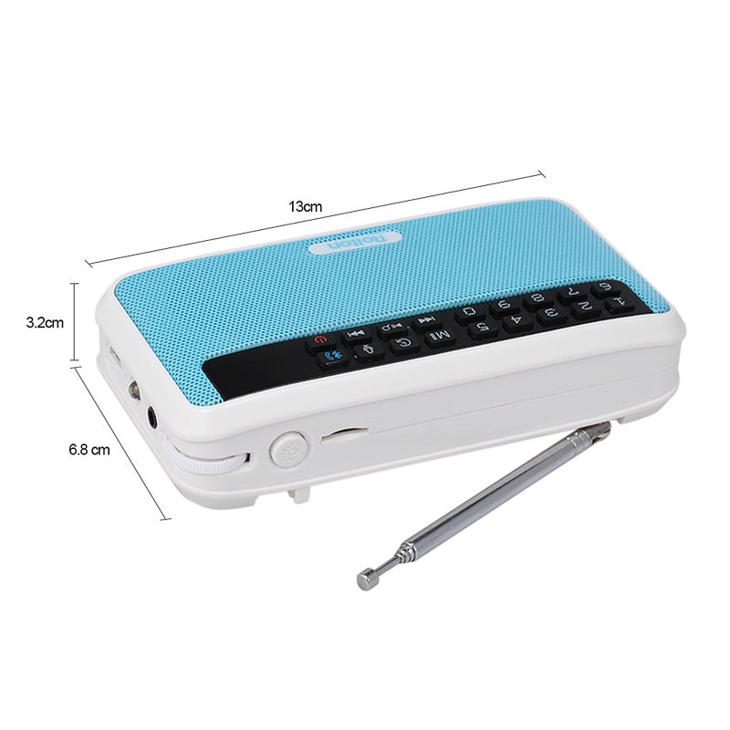 Wireless Bluetooth Speaker: 6W HiFi Stereo, Multifunctional Portable Digital FM Radio - W/ LED Display Mic, Flashlight & Selfie Mode, for Outdoor Camping, Home Use & Hands-free Driving - Image 2