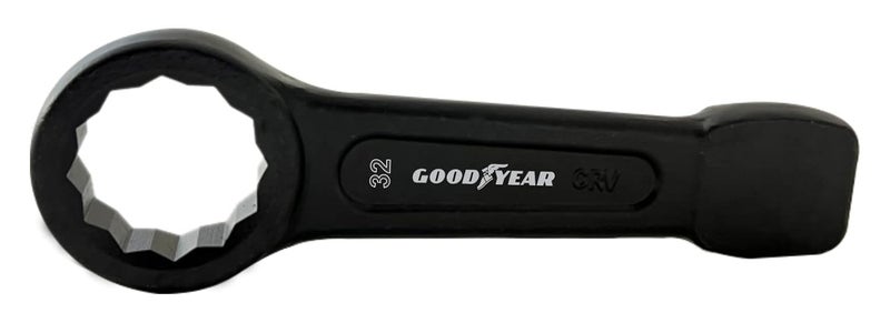 Good Year مفتاح حلقة، مفتاح، مفتاح سلاخ 32 مم، مفتاح صندوقي أحادي الجانب GY10290 - Image 1