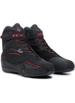 TCX Boots TCX Men's Zeta Waterproof Motorcycle Shoes, Sporty and Waterproof, Urban Shoes, Microfibre Upper, Lacing and Velcro Fastening  - Image 2