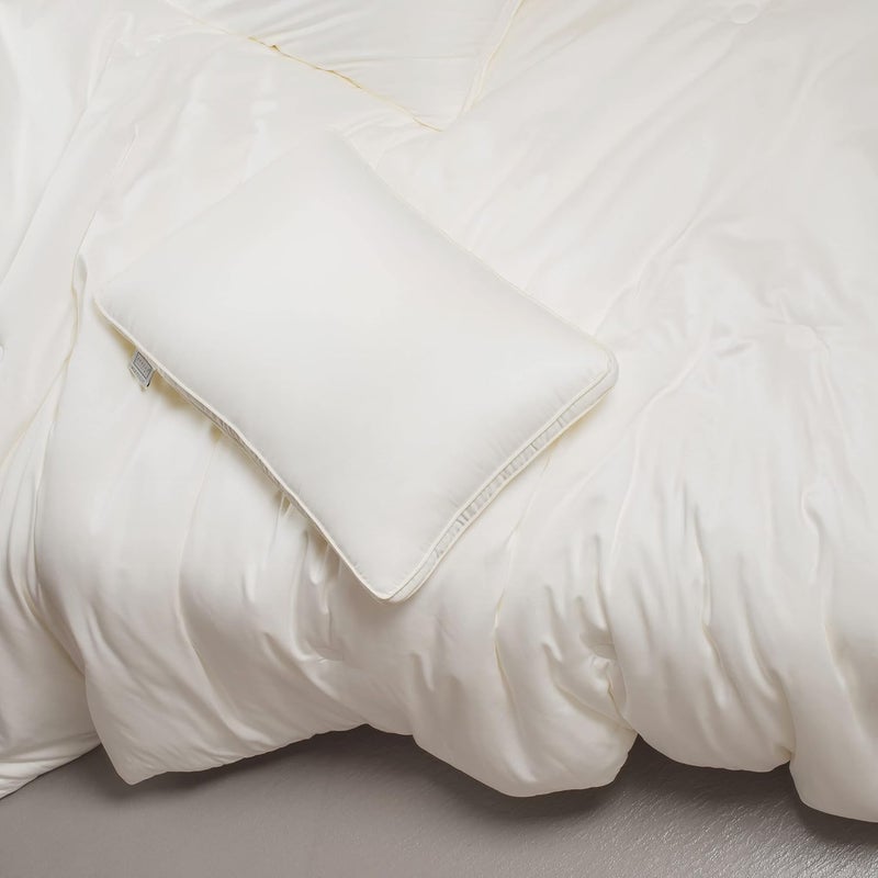 SPREAD SPAIN SPREAD SPAIN Microfiber 350 GSM Milk Quilt for Extreme Winter Double Cream 90x108 inches  - Image 5