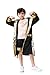 AGCOAH Kids Boxing Costume for Boys Boxer Costume Wrestler Costume Kids Boxing Robe Costume Boxer Halloween Costume BlackM810Y - Image 2
