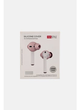 Ahastyle 3 Pairs Small Airpods And Earpods Soft Silicone Cover, Pink  - Image 1