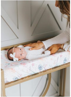 Copper Pearl Copper Pearl Premium Knit Diaper Changing Pad Cover 'Bloom'  - Image 4